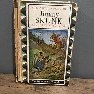 The Adventures of Jimmy Skunk Book damaged cover